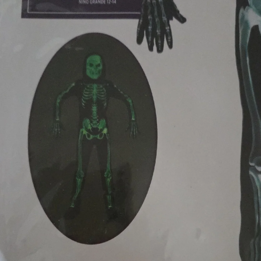 Glow-in-the-Dark Skeleton Costume for Kids